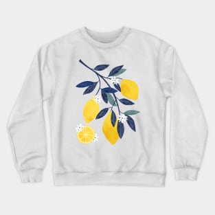 Mediterranean lemon branch Crewneck Sweatshirt